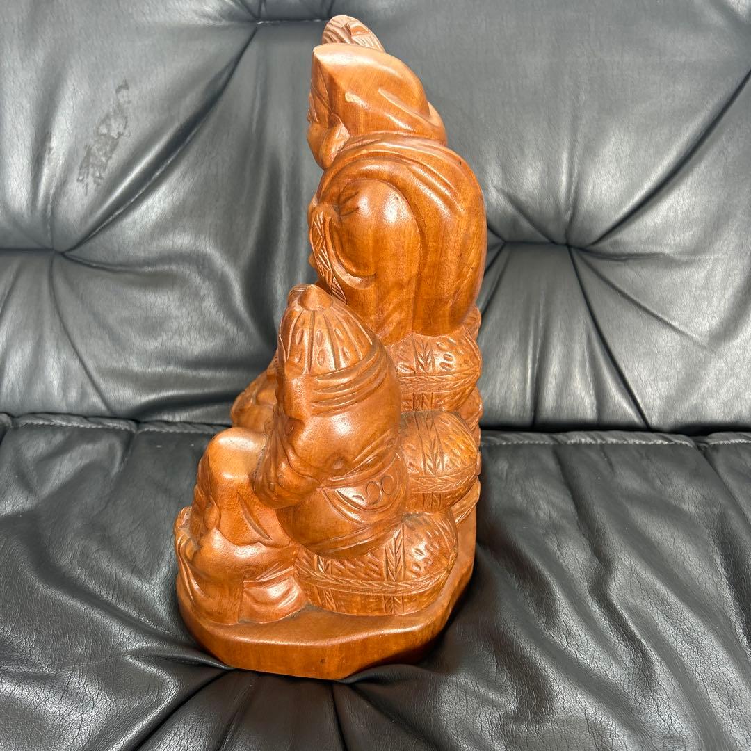 木製 七福神像 約30cm