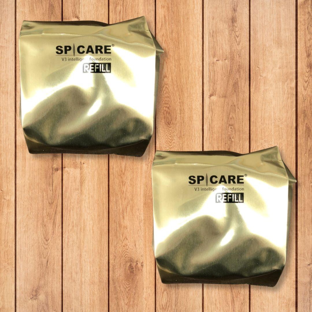 スピケア V3 インテリジェントファンデーション レフィル パフ付 2個☆