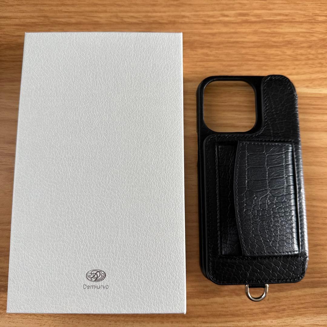 iPhoneアクセサリー demiurvo demiu POCHE CROCO iPhone13Pro