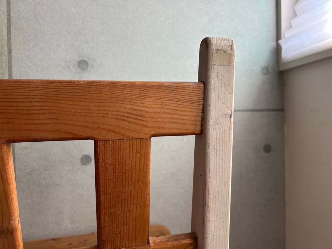 カントリー背もたれベンチ　120cm スツール　ツートーン白ダイニング　木チェア