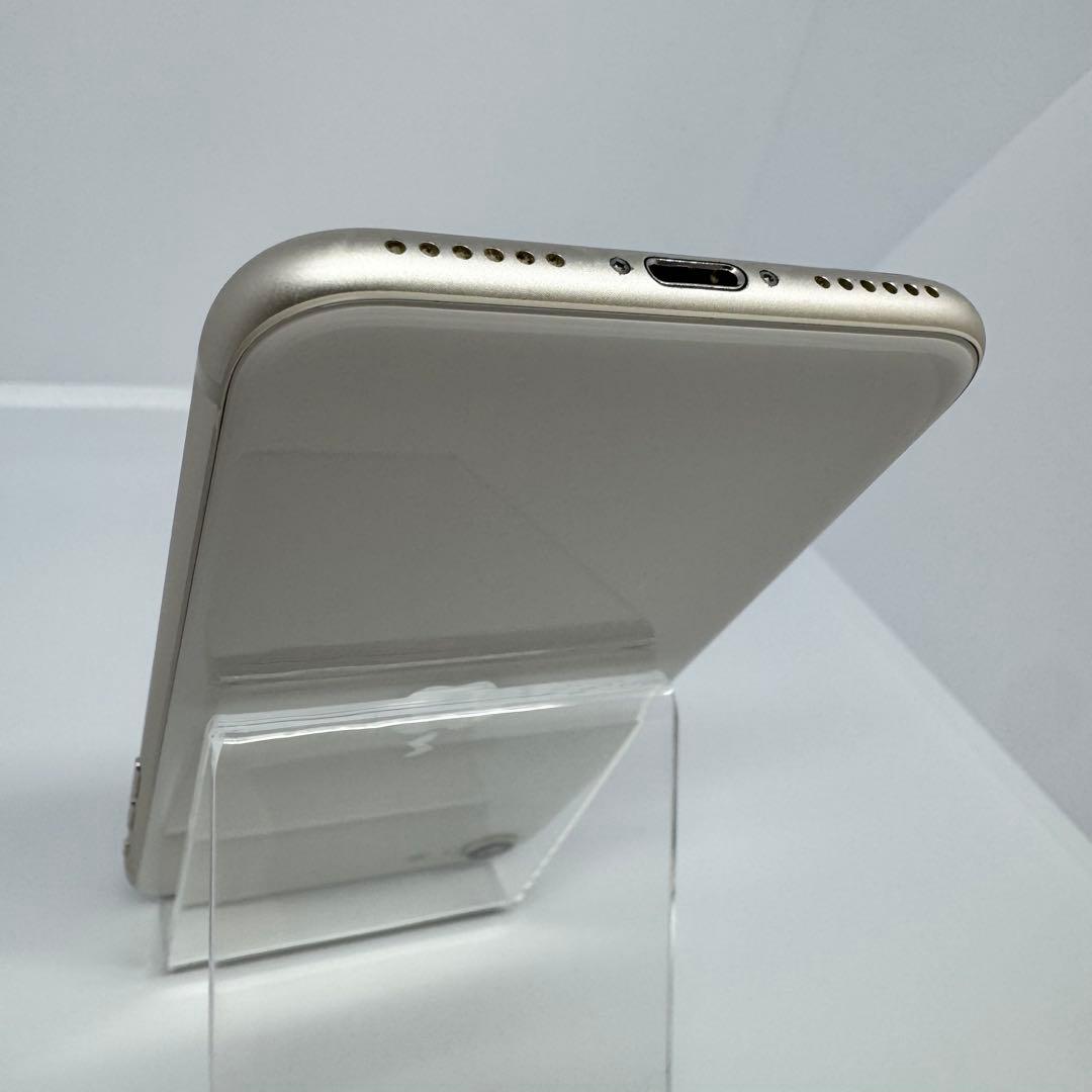 【美品】iPhone SE3 128GB WHITE 大容量バッテリー100%