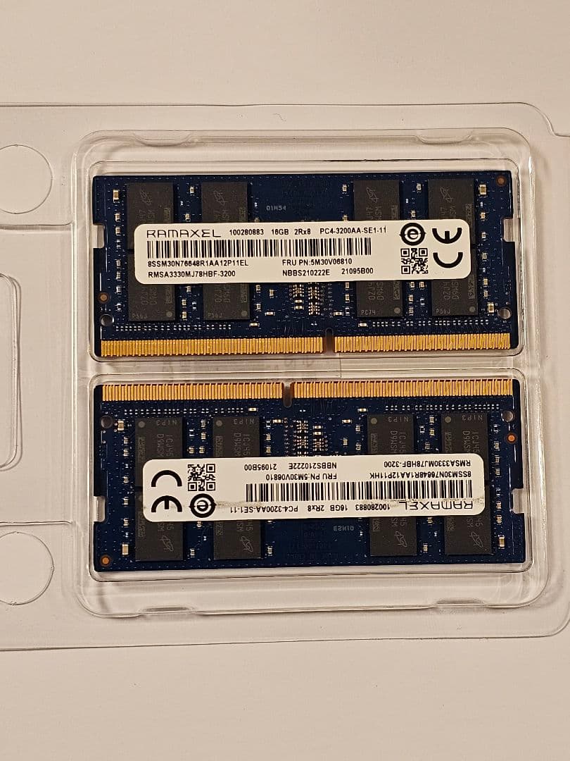 メモリー RAMAXEL DDR4-3200 SO-DIMM 32GB (2x16GB)