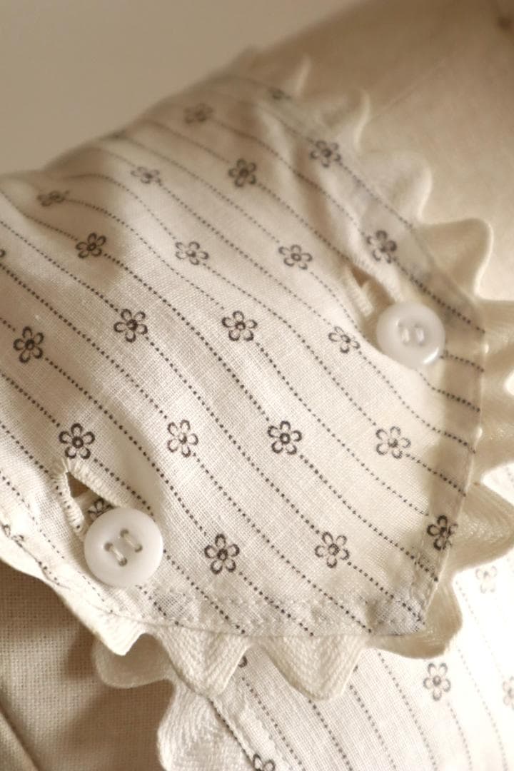エプロン 1910s Sweet Petite Floral Cotton Apron