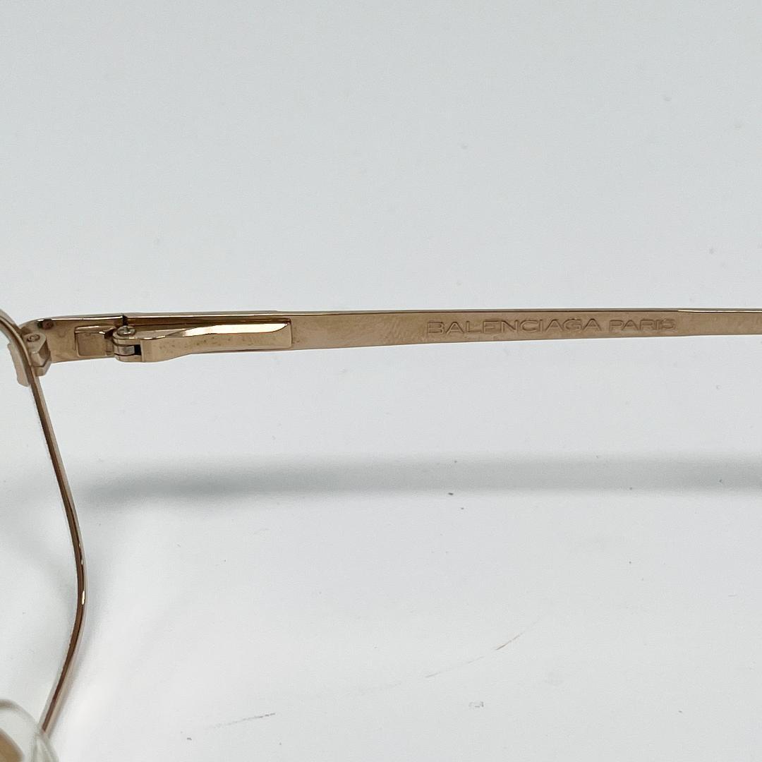 BALENCIAGA バレンシアガ メガネ ゴールド 度入り B5-9701