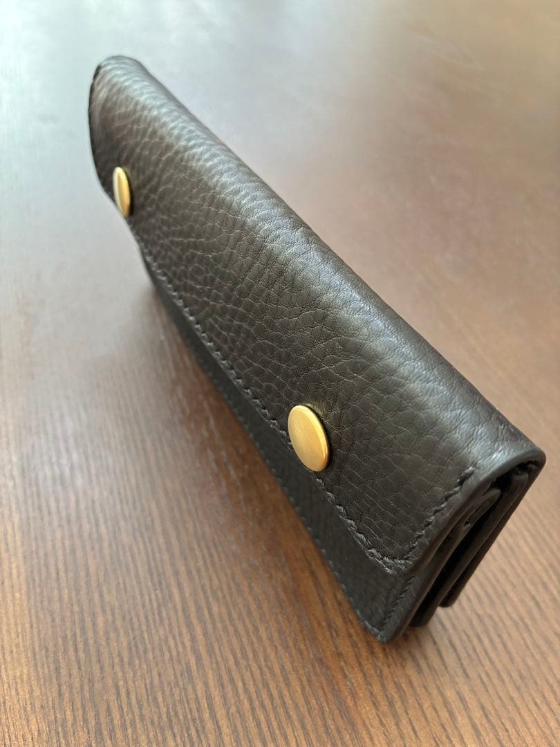 ロングトラッカーウォレット　ハンドメイド　イタリアンレザー　ヌメ革