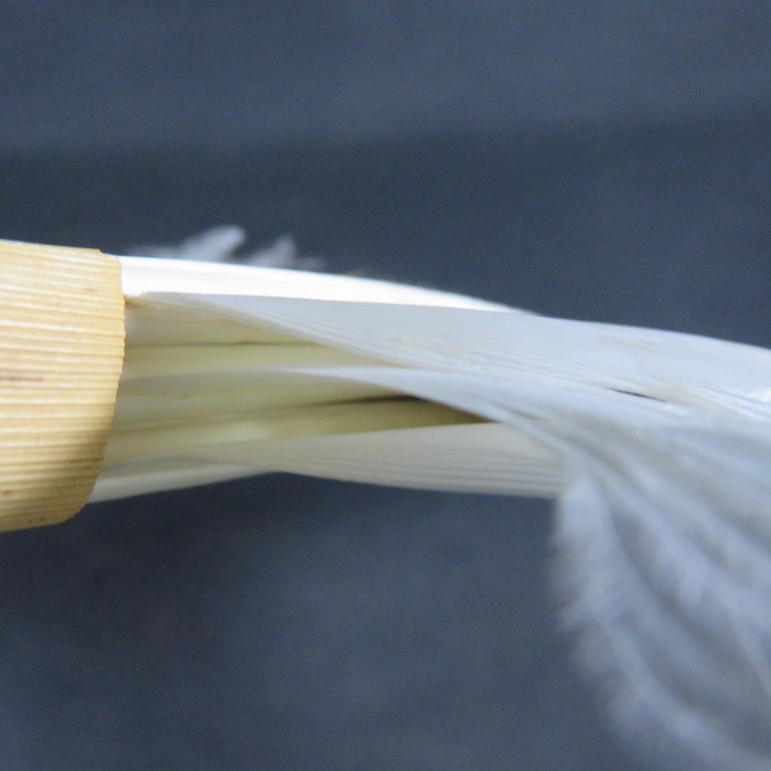 羽箒 羽根箒 茶道具 茶の湯 三つ羽根 紙箱 鳥