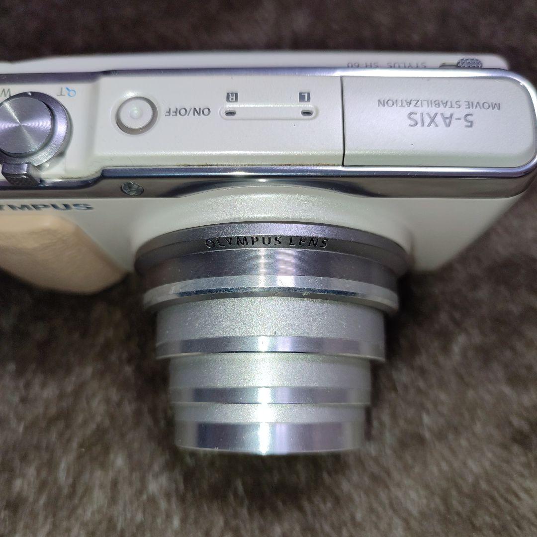 OLYMPUS SH-60 デジタルカメラ コンデジ ホワイト ベージュ 動作品