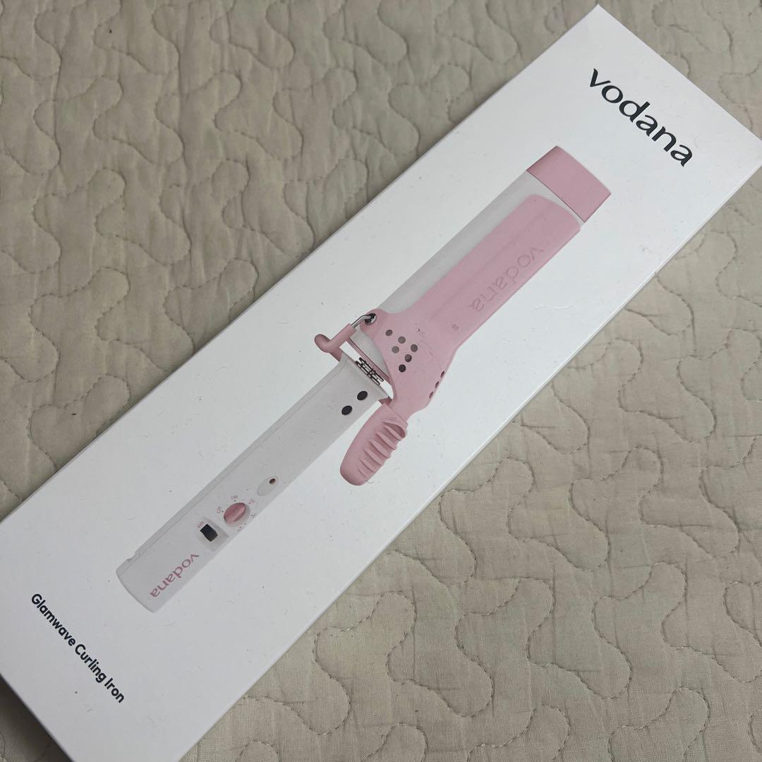 グラムウェーブカーリングアイロン ストロベリークリーム vodana 40mm