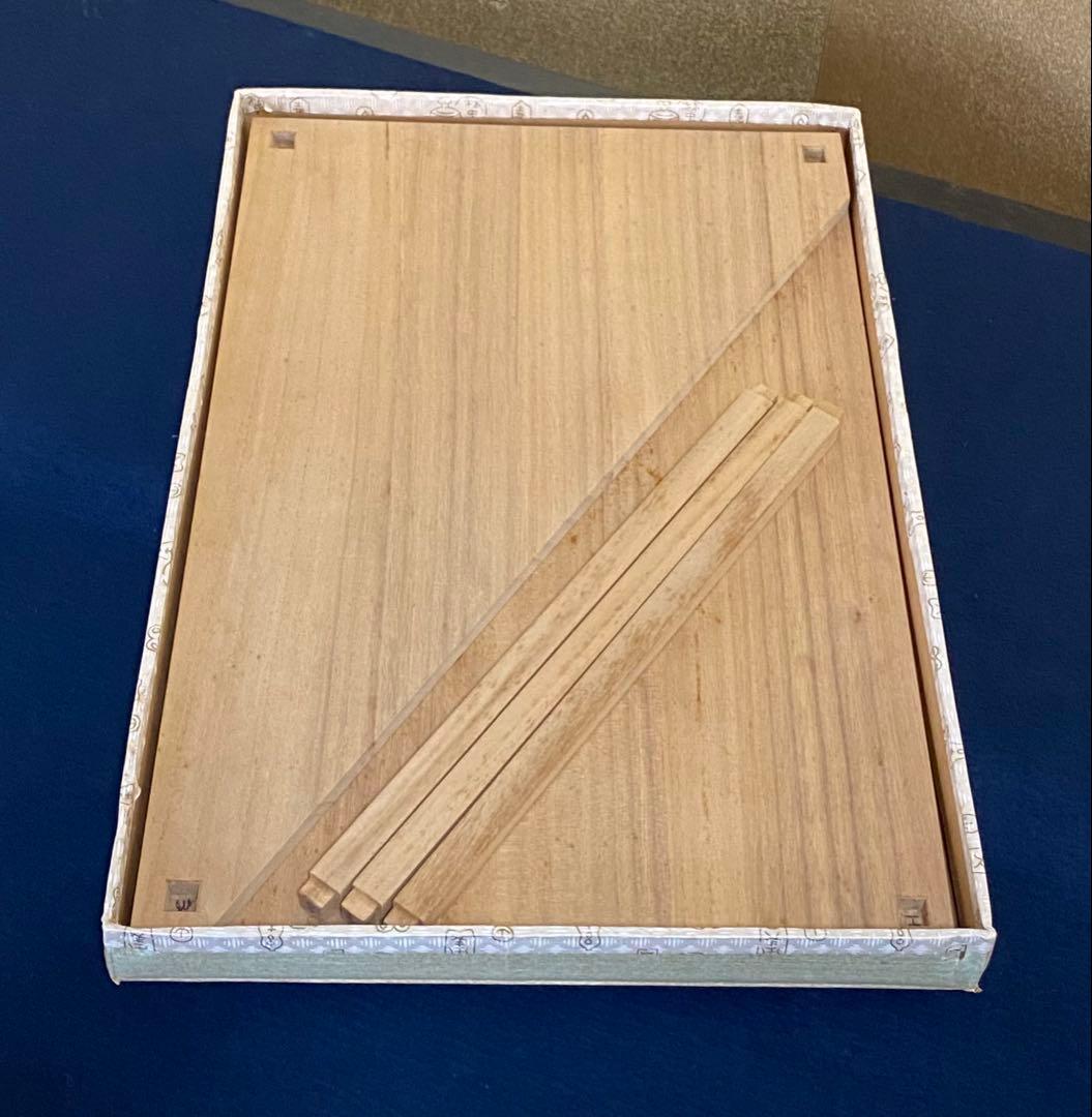 《R》茶道具 桐木地 山里棚 組立式 宗慶 元箱　260330B1