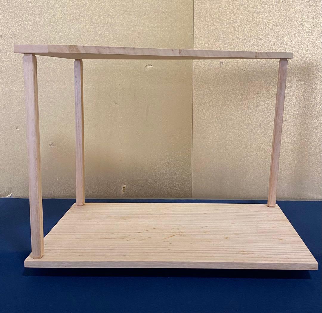 《R》茶道具 桐木地 山里棚 組立式 宗慶 元箱　260330B1