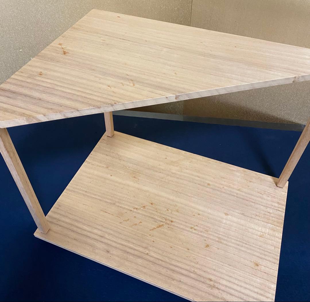 《R》茶道具 桐木地 山里棚 組立式 宗慶 元箱　260330B1