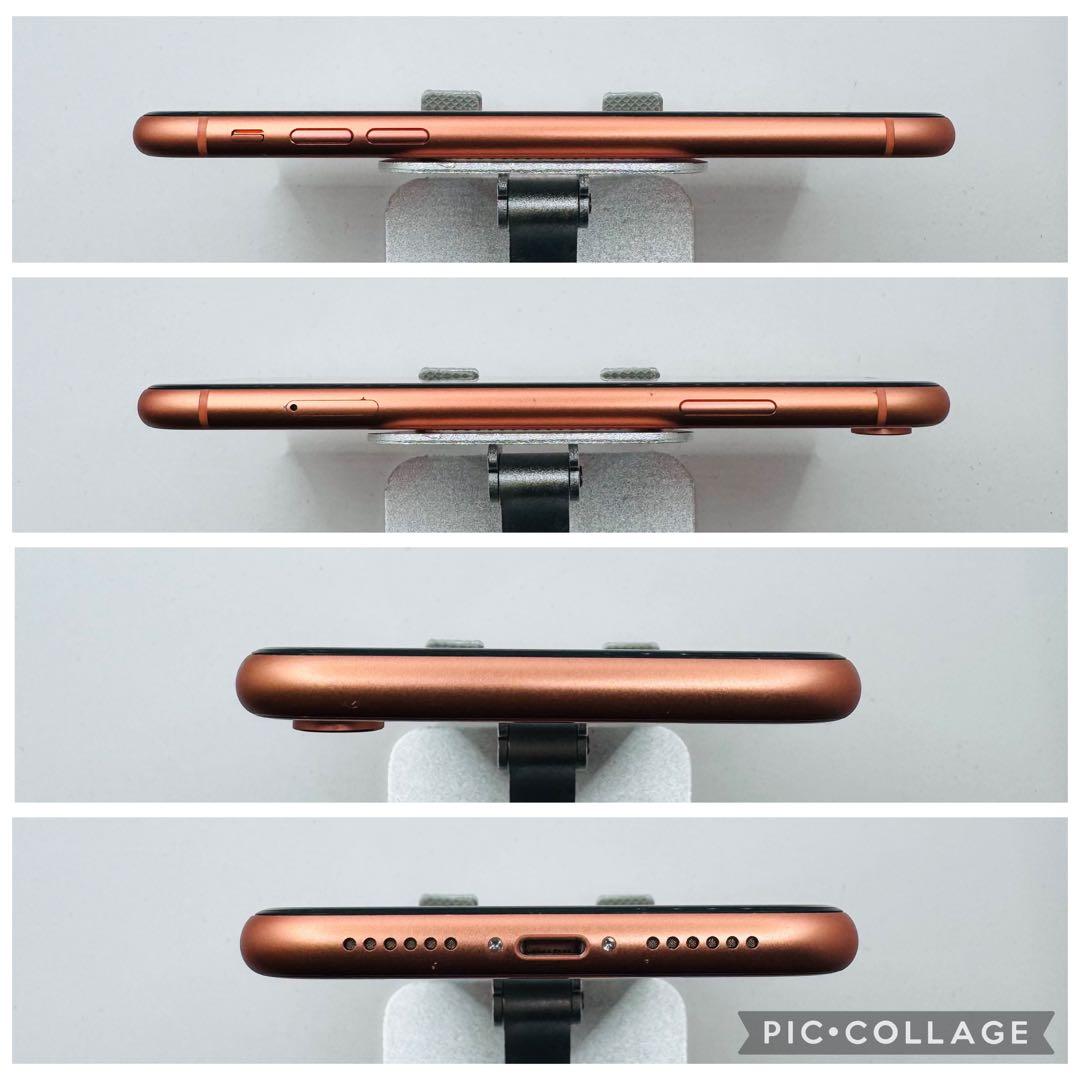 【新品バッテリー】iPhoneXR コーラル 128GB SIMフリー