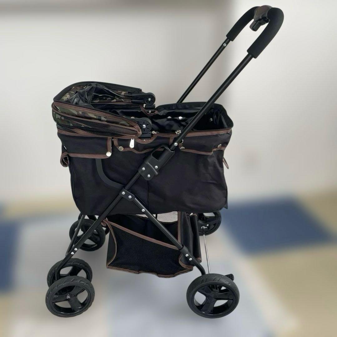 ペットキャリーカート 収納ポケット付き 小型犬 中型犬 猫 犬 カート 軽量