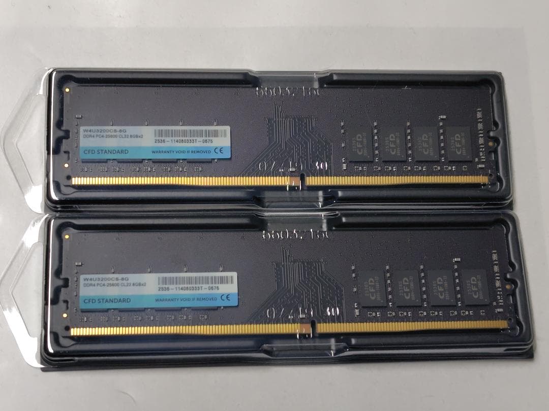 【中古】メモリ CFD STANDARD W4U3200CS-8G ２枚セット