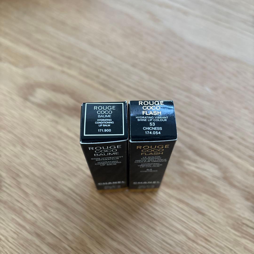 2本セット　CHANEL ROUGE COCO BAUME & FLASH