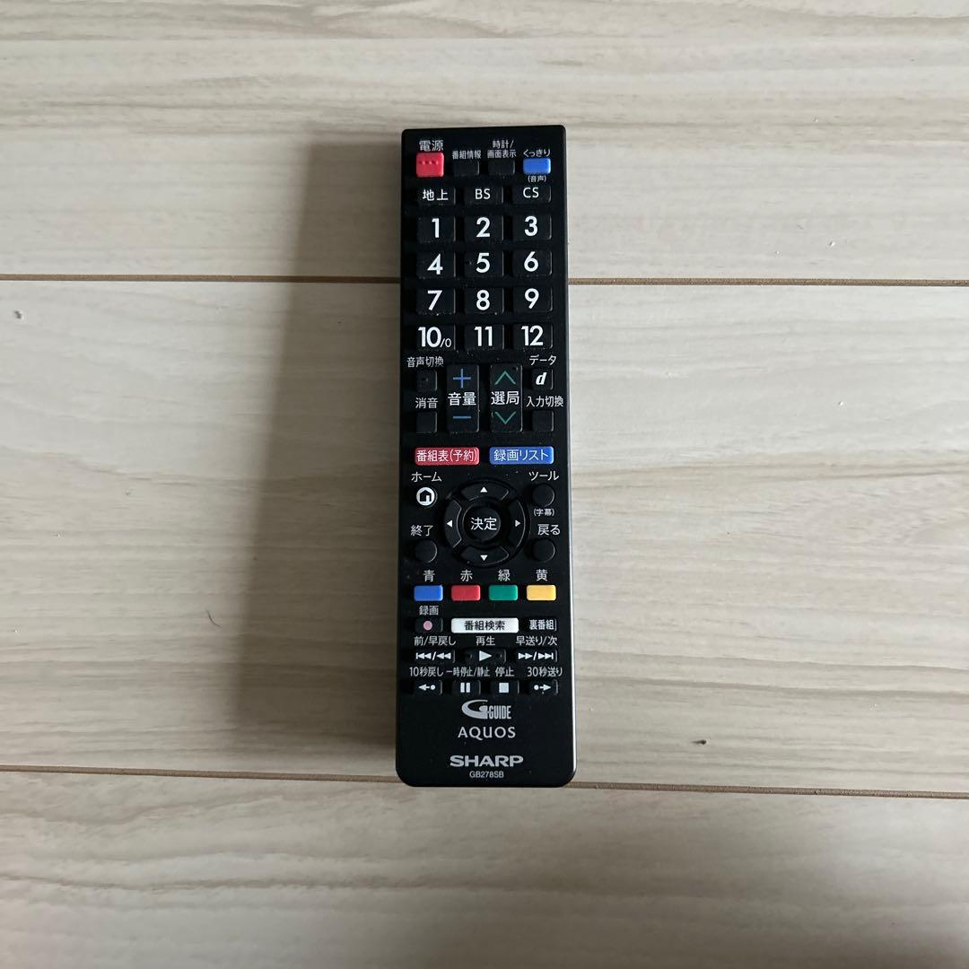 薄型テレビ AQUOS 2T-C32AE1 32V、2019、リモコンB-CAS