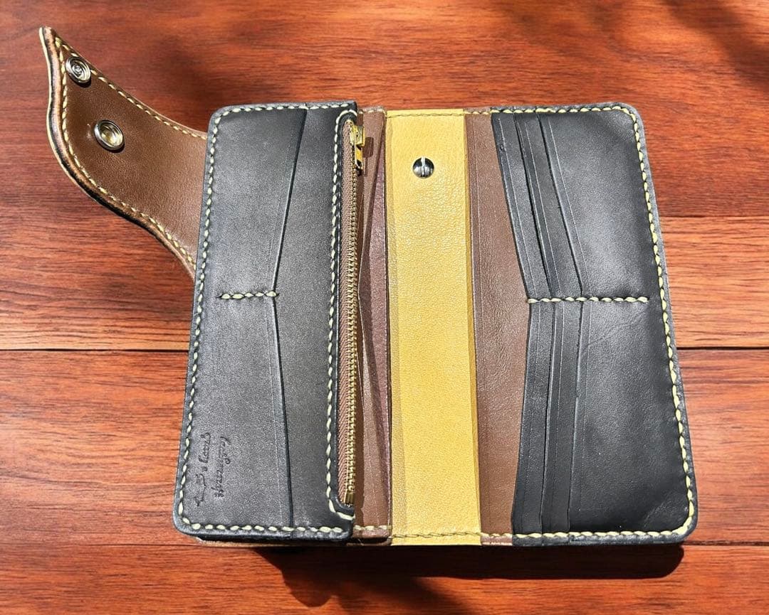 Gravy Leather バイカー 長財布 姫路 コードバン シルバー925