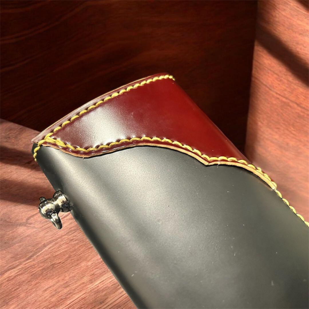 Gravy Leather バイカー 長財布 姫路 コードバン シルバー925