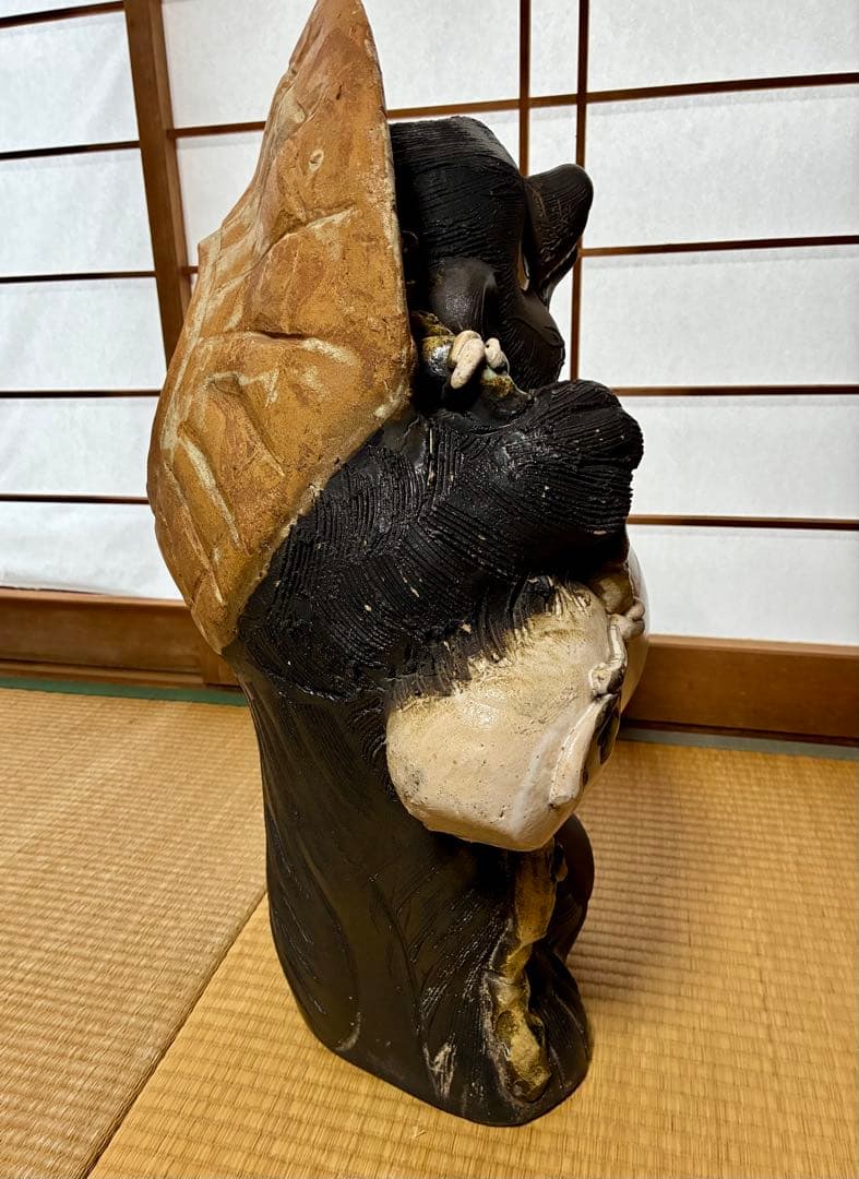 信楽焼 たぬき 置物 高さ約64cm 20号　大型 縁起物 陶器 インテリア