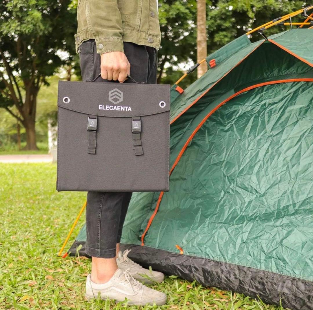 【5,180円引き‼︎】 ELECAENTA 60Ｗ ソーラーパネル 折りたたみ式