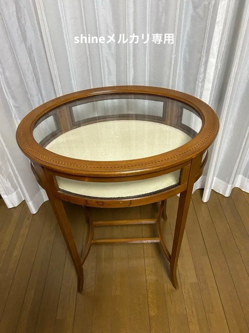 【イタリア製】ドイツ購入品　アンティーク　コレクション　テーブル　オーバル