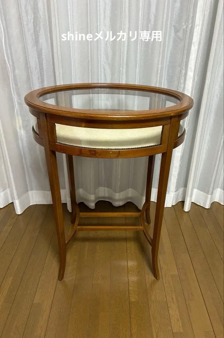 【イタリア製】ドイツ購入品　アンティーク　コレクション　テーブル　オーバル