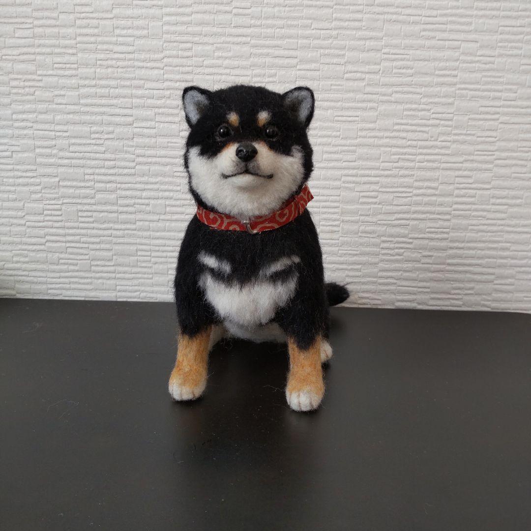 羊毛フェルト☆黒柴☆ハンドメイド