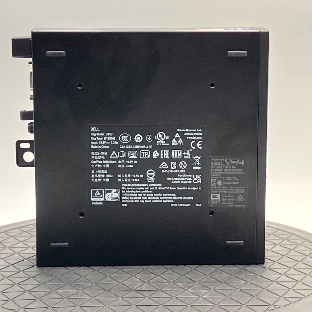 DELL OptiPlex 3000 i5-12500T win11 省スぺース