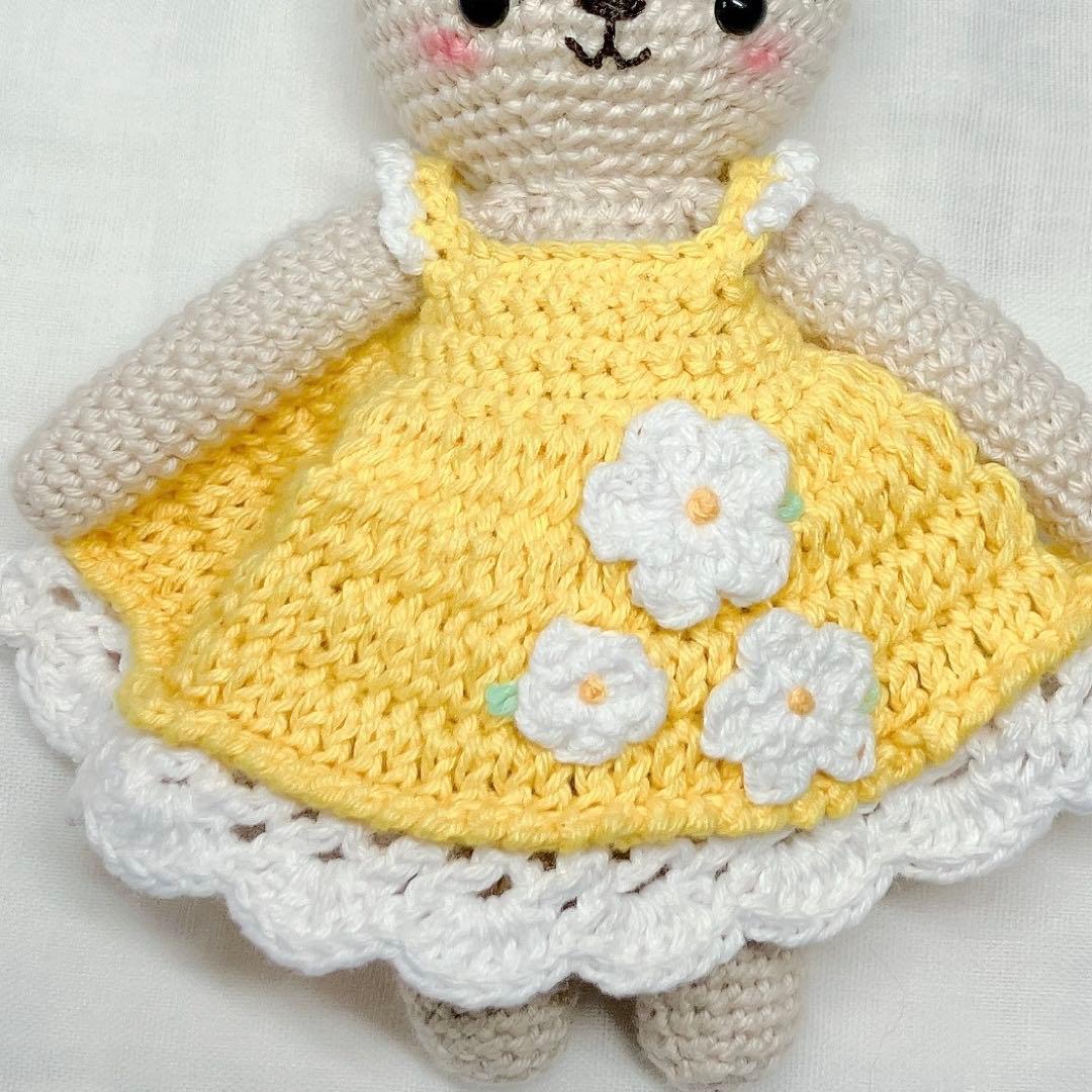ハンドメイド　猫ちゃん•くまさん•うさぎさんのあみぐるみ